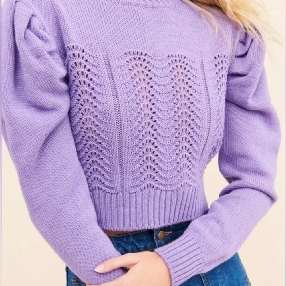 TACH Lavender Knit Sweater